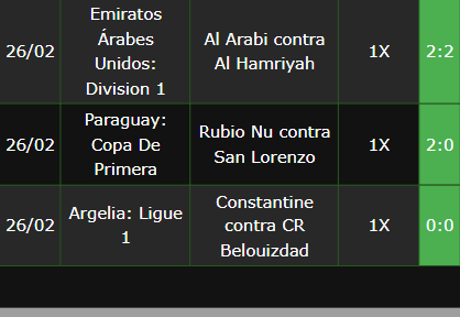 boletas de apuestas ganadoras
